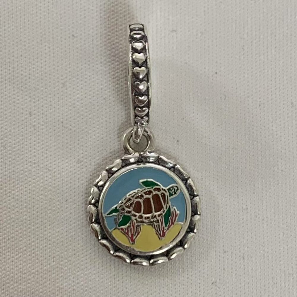 Pandora Aruba Sea Turtle Charm, S925 Silver Jewelry